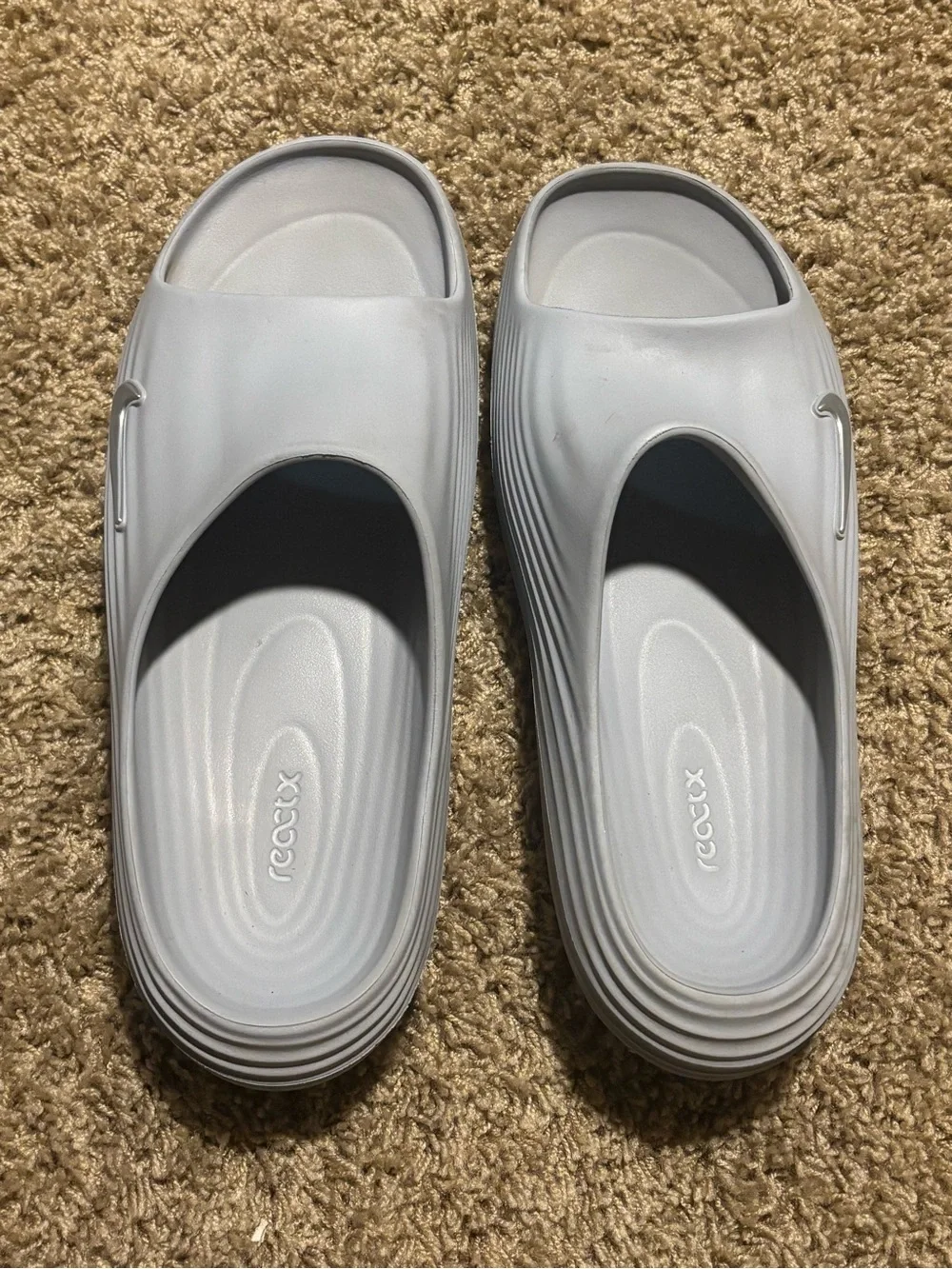 Nike React Slides Wolf Gray 12M